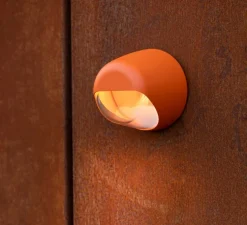 Applique d'extérieur, Ronex, orangé pur, IP65, L13cm, H13cm - Roger Pradier