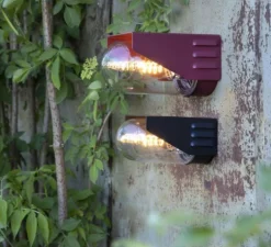 Applique d'extérieur, RP195 N° 1, Rouge vin, IP65, L11,4cm, H10,3cm - Roger Pradier