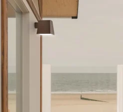 Applique d'extérieur, Saint Tropez Z1C1, marron, IP65, L9,5cm, H18cm - Il Fanale