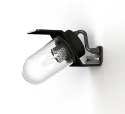 Applique d'extérieur, Sherlock, Modèle n°1, gris noir aluminium, IP65, L11cm, H17,4cm - Roger Pradier