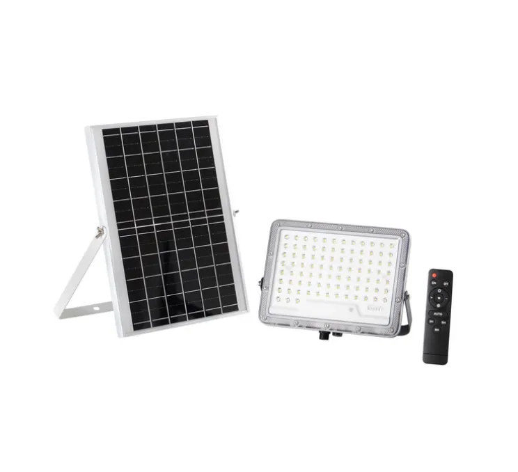 Applique d'extérieur, solaire, Glaser, argent, IP65, LED, 3000K, 1200 lm, L24,3cm, H21,9cm - Nedgis