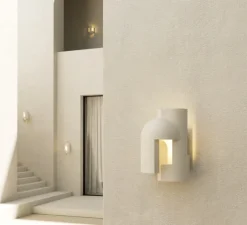 Applique d'extérieur, Soul Story 1 outdoor, blanc, IP64, LED, dim, 2700K, 250 lm, L18,7cm, H28,7cm - DCW éditions Paris