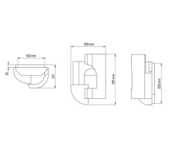 Applique d'extérieur, Soul Story 2 outdoor, blanc, IP64, LED, dim, 2700K, 250 lm, L20,5cm, H29,7cm - DCW éditions Paris