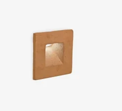 Applique d'extérieur, Square, terracotta, IP65, LED, 2700K, 250 lm, L16,5cm, H16,5cm - Toscot
