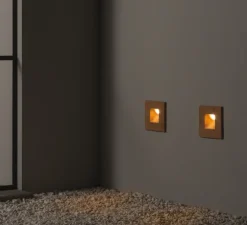 Applique d'extérieur, Square, Gris, IP65, LED, 2700K, 250 lm, L16,5cm, H16,5cm - Toscot