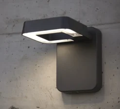 Applique d'extérieur, Square N° 1, Gris noir, IP65, LED, 2700K, 2716 lm, L22,6cm, H25,9cm - Roger Pradier