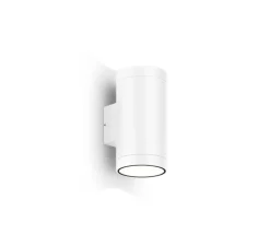 Applique d'extérieur, Taio round 2.0, blanc mat, IP65, LED, dim, 2700K, 670 lm, L8cm, H15,4cm - Wever&Ducré