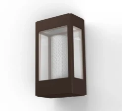 Applique d'extérieur, Tetra n°1, rouille, IP65, L17cm, H30cm - Roger Pradier