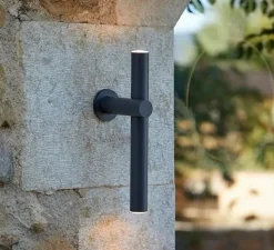 Applique d'extérieur, Tik A-4091X, noir anthracite, IP65, LED, 3000K, 300 lm, Ø3,5cm, H32,8cm - Estiluz