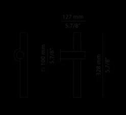 Applique d'extérieur, Tik A-4091X, noir anthracite, IP65, LED, 3000K, 300 lm, Ø3,5cm, H32,8cm - Estiluz