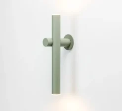 Applique d'extérieur, Tik A-4091X, vert pâle, IP65, LED, 3000K, 300 lm, Ø3,5cm, H32,8cm - Estiluz