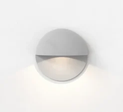 Applique d'extérieur, Tivola, éclairage de balisage, gris texturé, IP65, LED, 3000K, 82lm, Ø8cm, H4cm - Astro