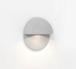 Applique d'extérieur, Tivola, éclairage de balisage, gris texturé, IP65, LED, 3000K, 82lm, Ø8cm, H4cm - Astro