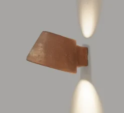 Applique d'extérieur, Tobo, terracotta, IP55, LED, 2700K, 900 lm, L24,5cm, H14,5cm - Toscot