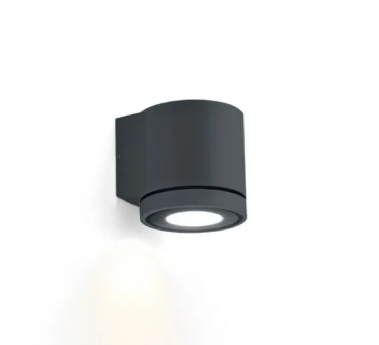 Applique d'extérieur, Tube 1.0 LED , gris anthracite, 3000K, 635lm, 8cm, H8cm, P9,3cm -Wever&Ducré