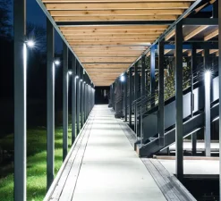 Applique d'extérieur, Tube 1.0 LED, noir, IP65, LED, 3000K, 390lm, Ø8cm, H8cm - Wever&Ducré