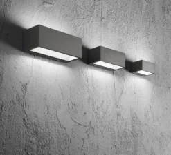 Applique d'extérieur, Twin M, anthracite, IP54, LED, 3000-4000K, 2150 lm, L22cm, H8,5cm - Nedgis