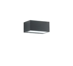 Applique d'extérieur, Twin S, anthracite, IP54, LED, 3000-4000K, 1500 lm, L14cm, H6,5cm - Nedgis