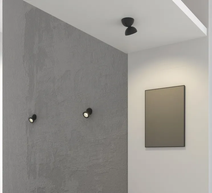 Applique, Dodot, noir, LED, 2700K, 2000lm, Ø12,4cm, H12,7cm - Axolight