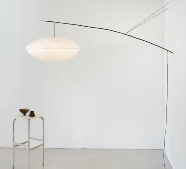 Applique déportée, Nuage perché giboulée, blanc, L182cm, H65cm - Céline Wright