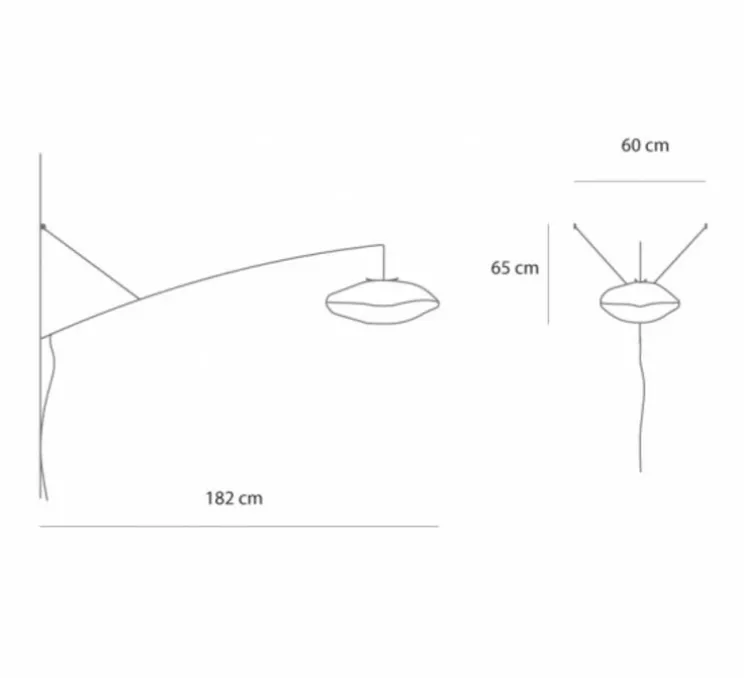 Applique déportée, Nuage perché giboulée, blanc, L182cm, H65cm - Céline Wright