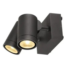 Applique et plafonnier extérieur, double,HELIA, LED,3000K, 900 lm,anthracite, IP55, H10.5cm - SLV