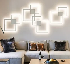 Applique et plafonnier, Venn 1.0, blanc, LED, 2700K, 2100lm, L72,4cm, H72,4cm - Wever&Ducré