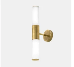 Applique, Etoile 04, laiton naturel et blanc, L44,3cm, H17,2cm - Il Fanale