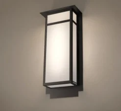 Applique extérieur, Corvus 560, noir, IP44, LED, 2700K, 2400lm, L26cm, H56cm - Raphaël Armand