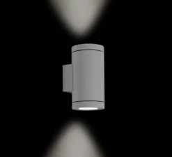 Applique extérieur, Tube 2.0 PAR16, IP65, gris, Ø8cm, H15,2cm - WEVER & DUCRE