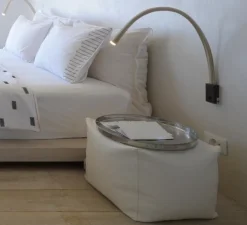 Applique, FLEXILED 90 Bronze, Cuir ivoire, LED, 2700K, 500lm, L90cm, Hcm - Contardi