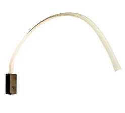 Applique, FLEXILED 90 Bronze, Cuir ivoire, LED, 2700K, 500lm, L90cm, Hcm - Contardi