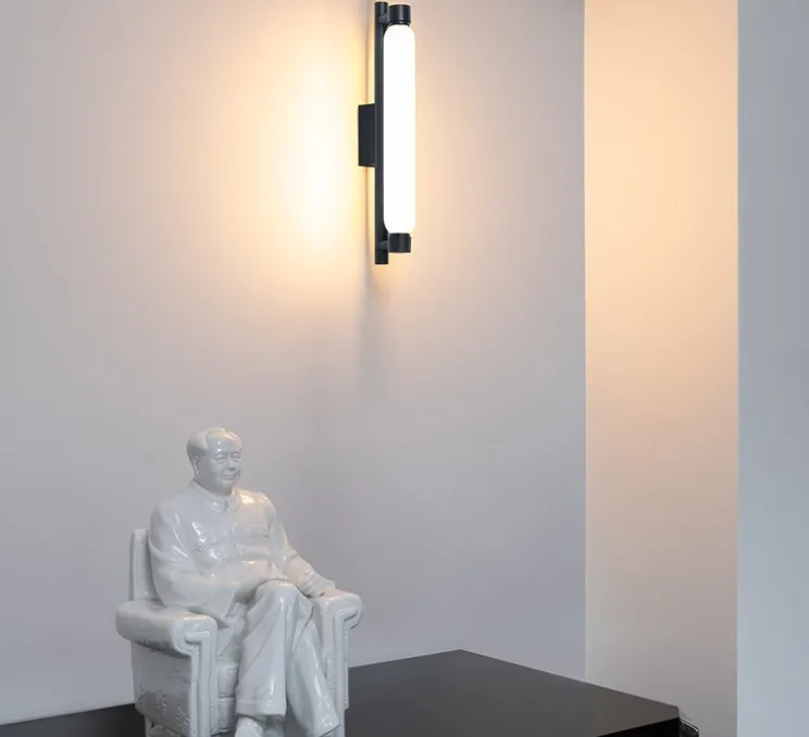 Applique, La Roche, le Corbusier, noir mat, LED, 2700k, 1650lm, Ø4,5cm, H37cm - Nemo lighting