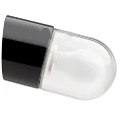 Applique, Light.005, avec glass002, IP20, noir, transpsarent, Ø8,5cm, H9,5cm - ZANGRA