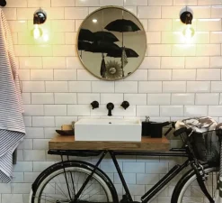 Applique, Light.036, en saillie, noir, laiton, Ø8,5cm, L15cm - ZANGRA