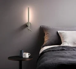 Applique, liseuse, Baton, nickel, LED, 2700K, 191+90 lm, L9cm, H50,8cm - Astro