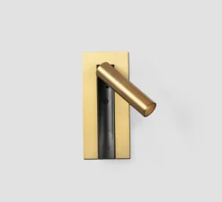 Applique liseuse, en saillie / encastrable, Gabo, USB-C, bronze, LED, 2700K, 394 lm, L8cm, H18,5cm - Faro