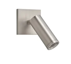 Applique, liseuse encastrable, Asia, nickel mat, LED, 3000K, 145 lm, L6cm, H6cm - MDC