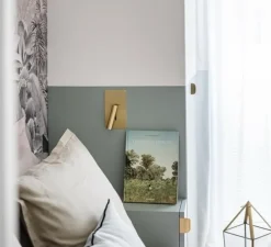 Applique, liseuse, encastrable, SUAU, or satiné, avec interrupteur, LED, 3000K, 140lm, H17cm, L9,5cm - Faro