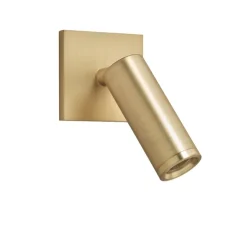 Applique, liseuse encastrable, Asia, laiton mat, LED, 3000K, 145 lm, L6cm, H6cm - MDC