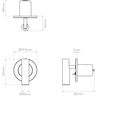 Applique, Liseuse, Enna Recess Switched, noir mat, LED, 2700K, 151lm, L9cm, H10cm - Astro Lighting