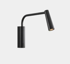 Applique, liseuse, Gamma Extend, noir, LED, 2700k, 137 lm, L26cm, H19,8cm - LEDs C4