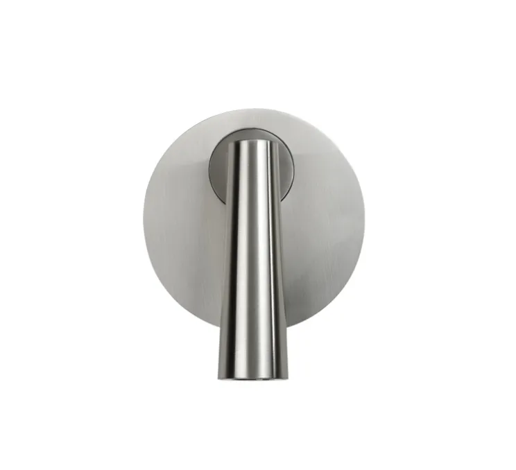 Applique, liseuse, Gamma Round, nickel satiné, LED, 2700K, 137 lm, L10,8cm, H10,5cm - LEDS C4