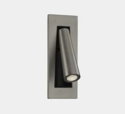 Applique, liseuse, Gamma SR, nickel satiné, LED, 2700k, 137 lm, L6,5cm, H16,6cm - LEDs C4