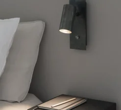 Applique, liseuse, interrupteur, Sofisticato 39, Acier bleu, L14cm, H27cm - Serax