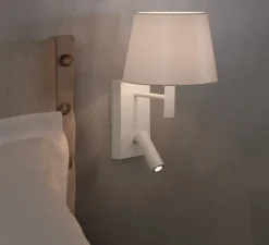 Applique, Liseuse, Jerry Hotel, blanc, L27cm, H39cm - Carpyen