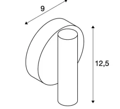 Applique, liseuse, Karpo 30, blanc, LED, 3000K, 450lm, L9cm, H12,5cm, 40° - SLV