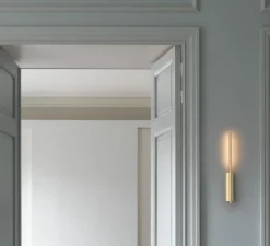 Applique, Liseuse murale, Link 410, laiton, LED, dimmable, 2700k, 240lm, L5cm, H41cm - CVL