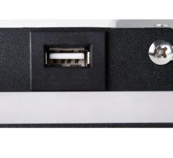 Applique, Liseuse, Somnila Gauche, noir, LED, 3000K, 490 lm, L28cm, H16cm - SLV