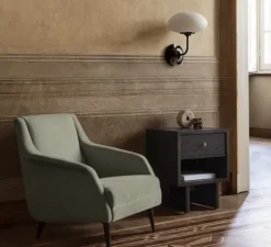 Applique, Liseuse, Stemlite, Black Chrome, Ø32cm, H42cm - Gubi